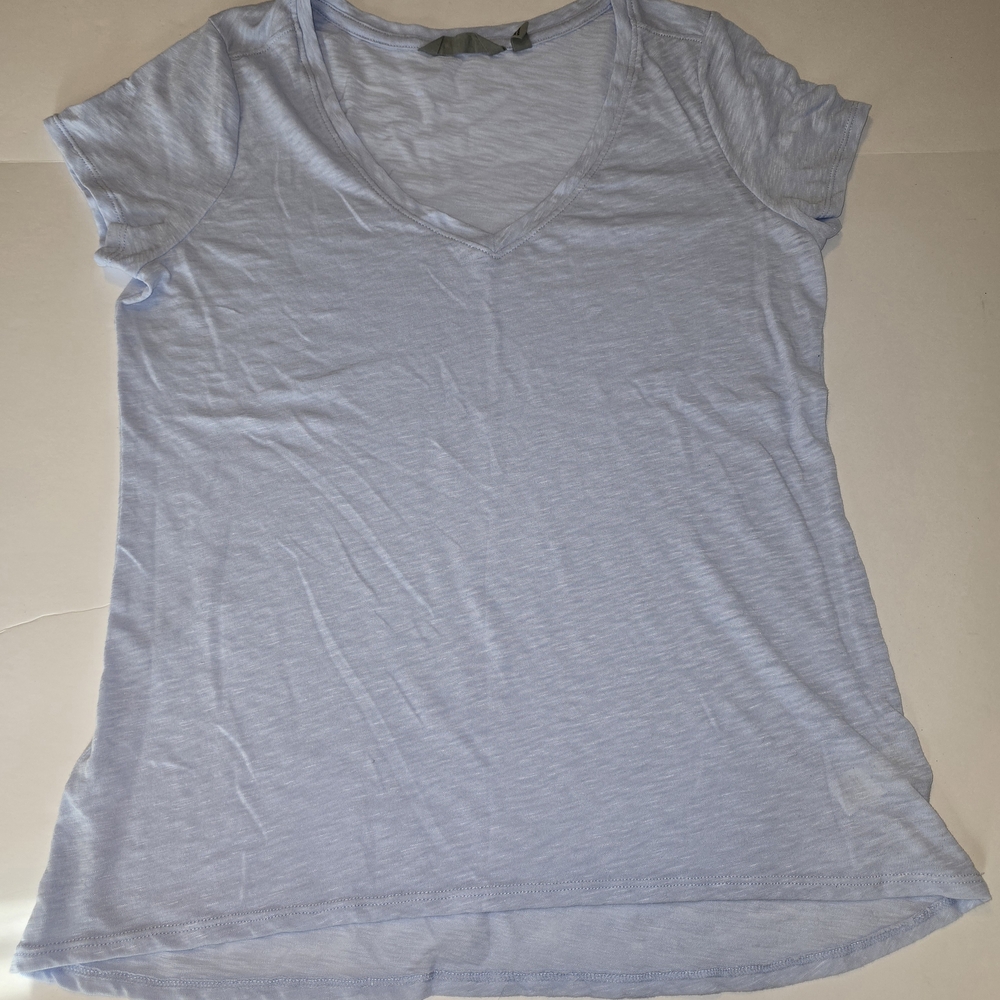 Athleta Soft Sky Blue V-Neck Tee